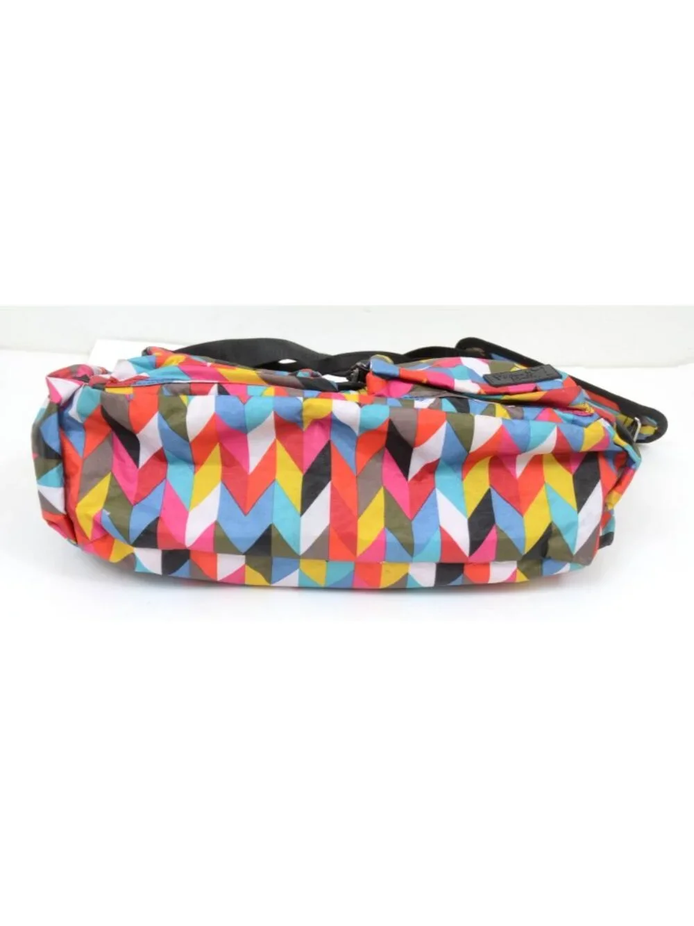 FRENCH BULL By Trend Lab Chevron Ziggy Duffel Shoulder Travel Diaper Bag Pink